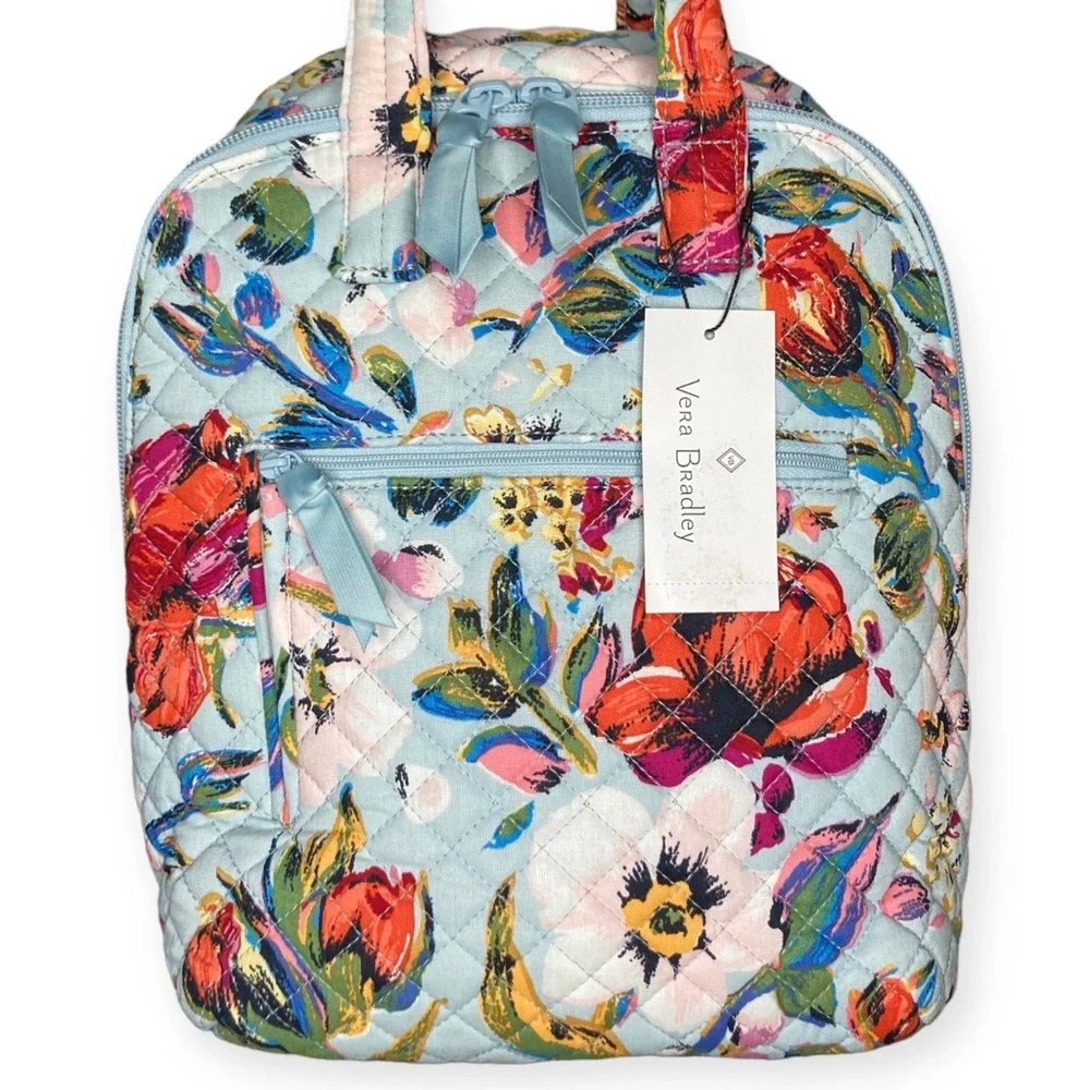 Vera Bradley Mini Totepack in Cotton Sea Air Floral Quilted